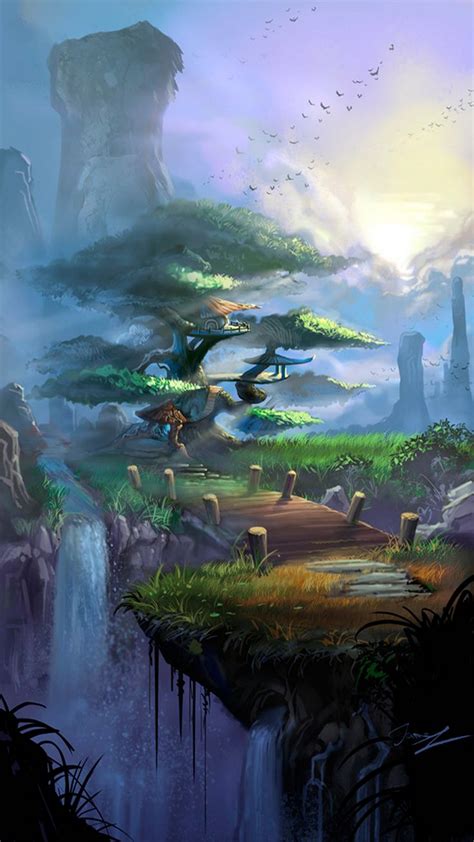 Free Download Wallpaper For Iphone Beautiful Fantasy Landscape Art X X For
