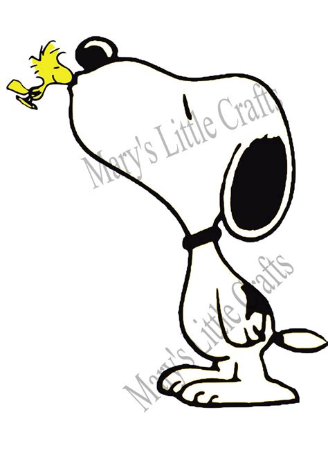 Snoopy And Woodstock Love Svg Files For Silhouette Cameo Or Cricut Etsy