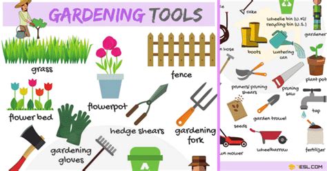 Gardening Tools Names List With Useful Pictures • 7esl