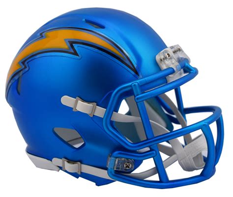 Los Angeles Chargers Riddell Mini Speed Helmet - 2017 Blaze (With png image