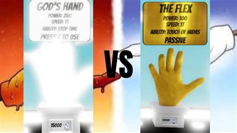 Gods Hand Vs The Flex Roblox Slap Battles Youtube