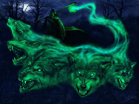 Ghostly Wolfs By Sumerky On Deviantart Fantasy Wolf Dark Fantasy Art