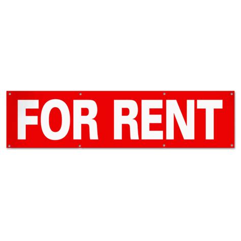 For Rent Real Estate Banner Sign Print Shop