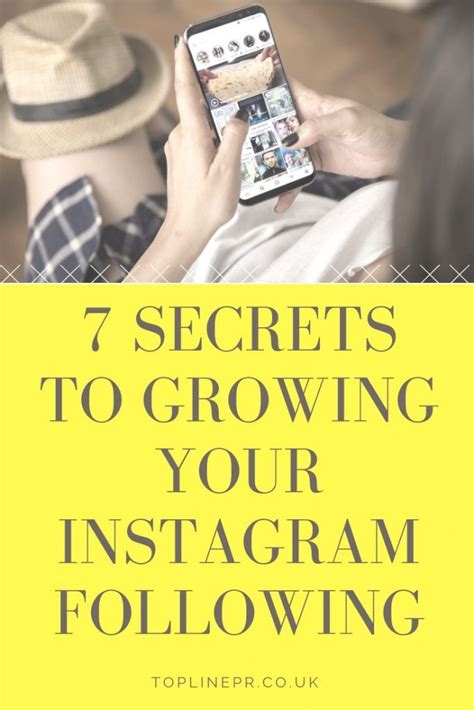 A Person Holding A Cell Phone With The Text 7 Secrets To Growing Your