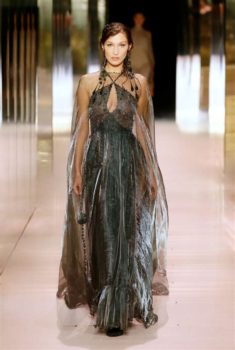 bella hadid at fendi runway show at paris haute couture fashion week 01 27 2021 hawtcelebs
