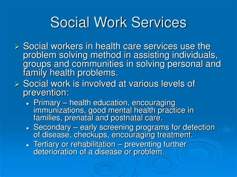 Ppt Social Work In Health Care Powerpoint Presentation Free Download