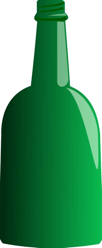 Free Clipart Green Bottle Stevepetmonkey