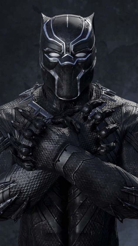 Black Panther Classic Black Suit Wallpaper