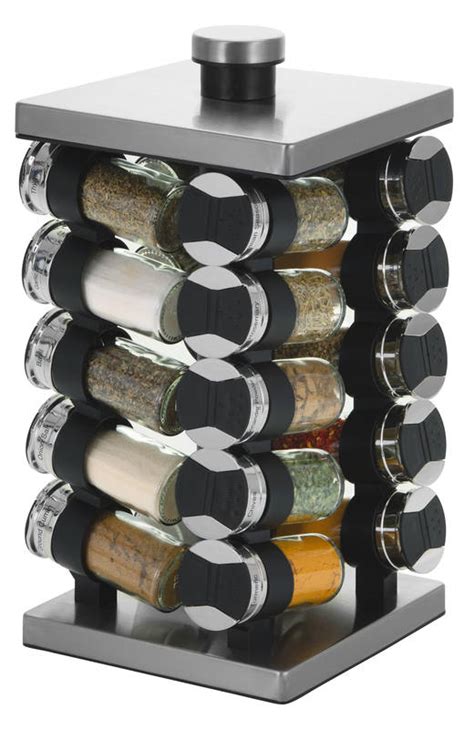 Avanti Revolving Herb And Spice Rack Set 20 Jars 15020