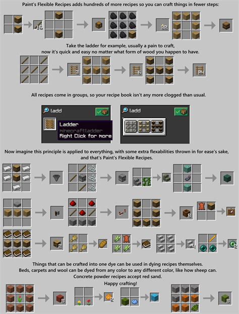 Minecraft grindstone recipe how to make a minecraft above are 30 picture ideas about minecraft grindstone recipe 114 that you can make inspiration. Paint's Flexible Recipes - Customization - Minecraft ...