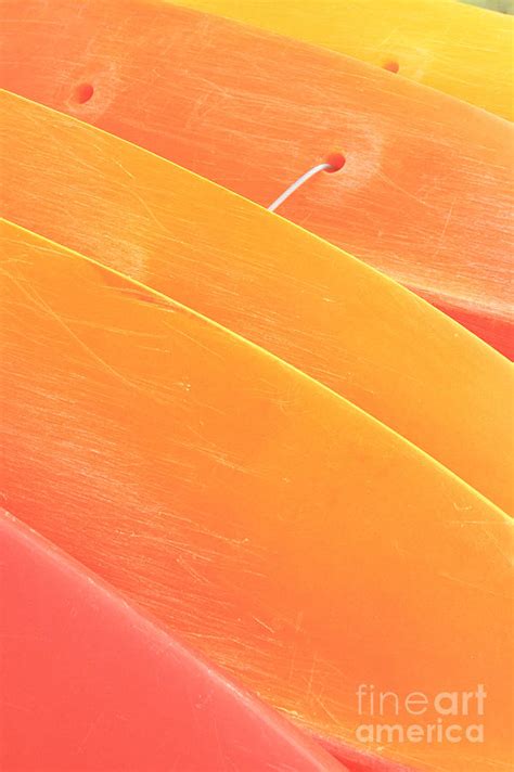 Orange Kayaks Photograph By Brandon Tabiolo Printscapes Pixels