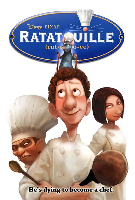 The moral of ratatouille is delivered by a critic: SOTM-Ratatouille Movie Poster by froggiechan on DeviantArt