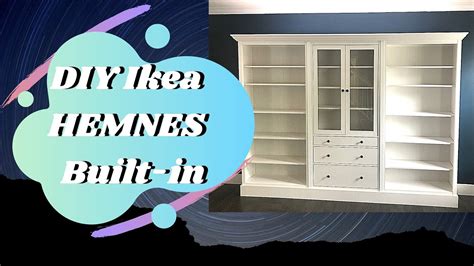 Diy Ikea Hemnes Bookshelves Into Built Ins Youtube