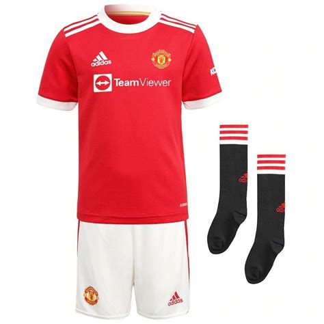 Manchester United Kids Home Kit 202122 Genuine Adidas