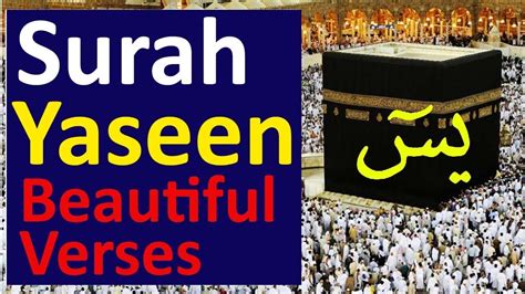 Surah Yaseen Verses From The Quran Beautiful Recitation Youtube