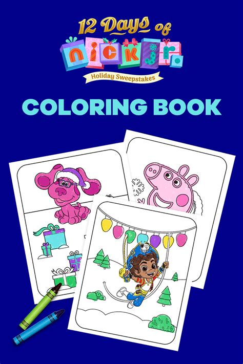 12 Days Of Nick Jr Holiday Coloring Book Nickelodeon Parents