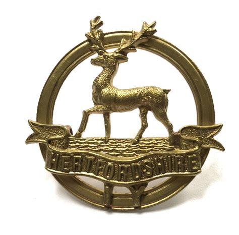Hertfordshire Imperial Yeomanry Boer War Slouch Hat Badge C1902 08