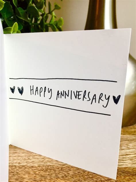 One Year Anniversary Card For Husband Paper Anniversary