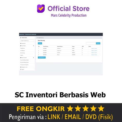 Jual Source Code Inventori Stock Barang Berbasis Web Php Siap Pakai