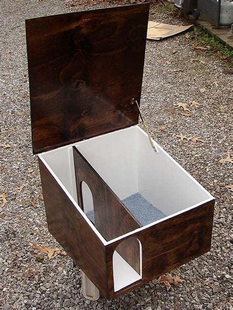 Posted on october 23, 2014september 25, 2020author ginacategories doghouses and pet accessoriestags cat feeding station, diy, do it yourself, dog feeding station, free projects, free woodworking plans, pet food stand. feral cat feeding stations | Feral Cat Caretakers ...