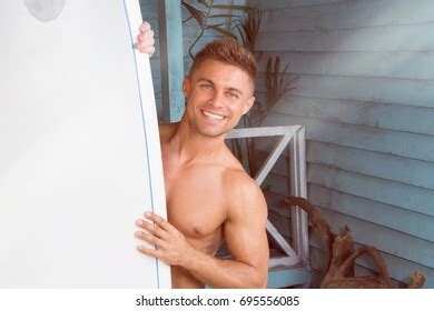 Sexy Guy On Beach Summer Sun Stock Photo 695556085 Shutterstock