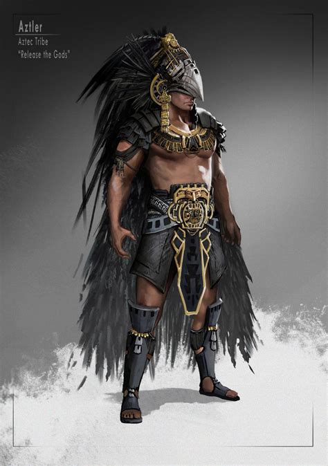 Aztler Render Version By Skyrawathi On Deviantart Aztec Warrior