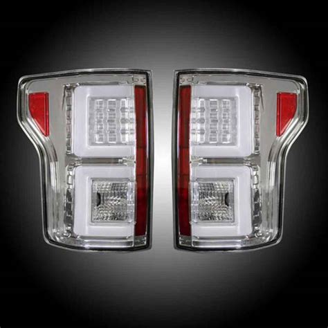 Recon Ford Clear Lens Led Tail Lights 264268cl 2015 2017 Ford F150