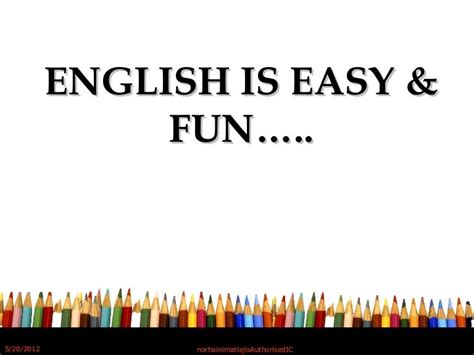 English Is Fun And Easy