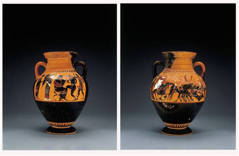 An Attic Black Figured Amphora Type B Attributed To The Painter Of