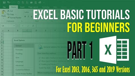 Excel Basic Tutorials For Beginner Part Youtube