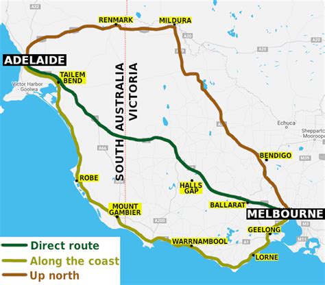Victoria South Australia Map 