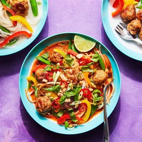 A few shreds will be plenty. Thai Turkey Meatballs with Coconut Broth and Noodles ...