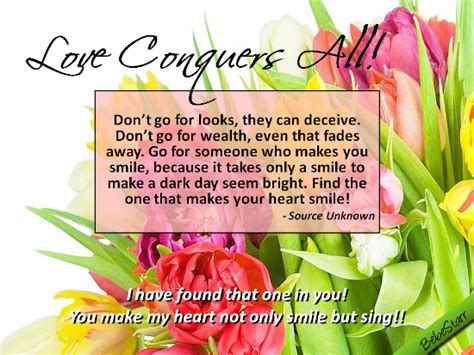 You Make My Heart Smile Free Love Conquers All Day Ecards 123 Greetings