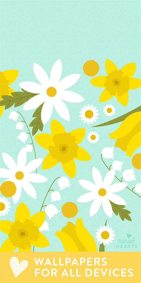 March 2018 Spring Flower Calendar Wallpaper Sarah Hearts