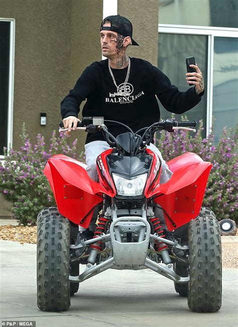 Aaron Carter Shows Off His Giant Rihanna Face Tattoo As He Cruises
