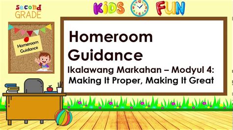 Homeroom Guidance Self Learning Modules For Grade Deped Click