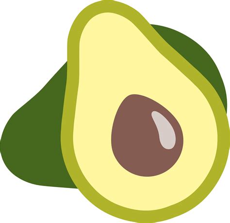 Cute Clipart Avocado Avocado Emoji Transparent Background Png