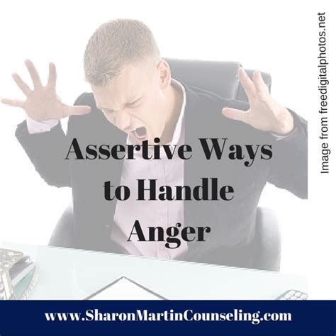 assertive ways to handle anger anger managment part 2 sharon martin lcsw counseling san