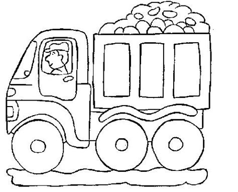 Unikatowe, personalizowane i ręcznie robione przedmioty z naszych sklepów. Mail Truck Preschool Coloring Page Sketch Coloring Page