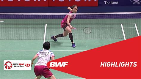 Scg thailand open 2016 badminton f m2 ws aya ohori vs busanan ongbamrungphan. TOYOTA Thailand Open 2019 | Quarterfinals WS Highlights ...