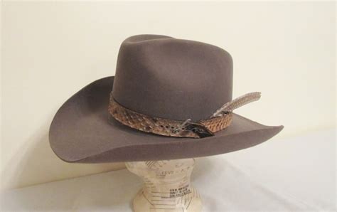 Vintage Hat Mens Stetson 4x Beaver Hat Size 7 And A Half