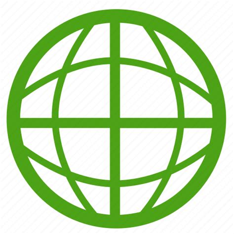 Browser Globe Green Internet Network Web World Icon