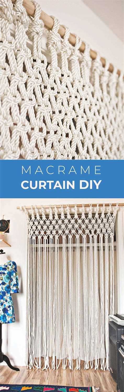 Make Your Own Macrame Curtain A Beautiful Mess