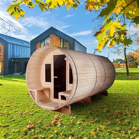 This Gorgeous Outdoor Sauna Is Barrel Shaped And I Need It Now