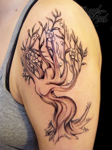 Tree of life with reflection tattoo on right half sleeve. 65 Best Tree Tattoo Designs And Ideas - The Xerxes