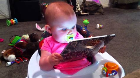 This could be due to a sore keep babies indoors during prime mosquito activity. 9 Month Old Baby Using iPad - YouTube