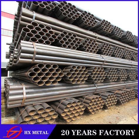 Black Erw Steel Pipe Carbon Q235b Steel Pipe Hollow Section China Erw