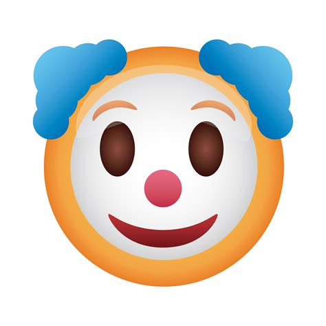 Clown Emoji Face Flat Style Icon Vector Art At Vecteezy