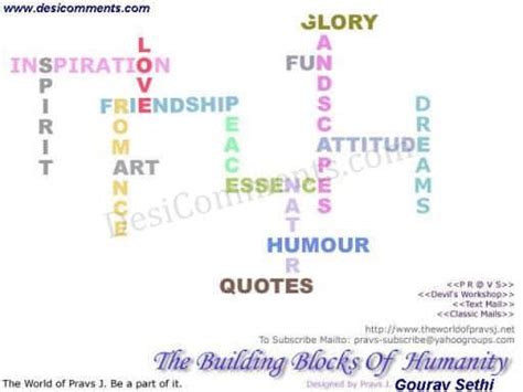 The Building Block Of Humanity Desi Comments