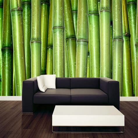 Green Bamboo Wall Mural Majestic Wall Art